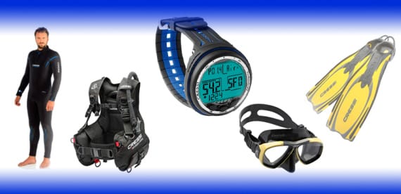 Interior da loja Scuba Point